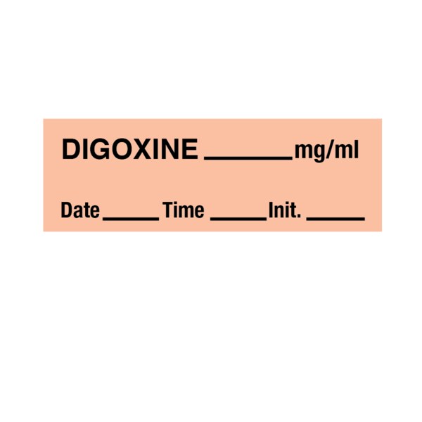Tape, Digoxine 1/2" x 500"